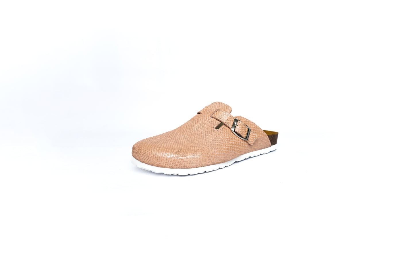 Sabot en cuir suédé saumon – Confort orthopédique & élégance naturelle | CuirSanté by Cuirler (Copy)