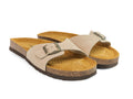 Sandales Single Strap Beige Suède