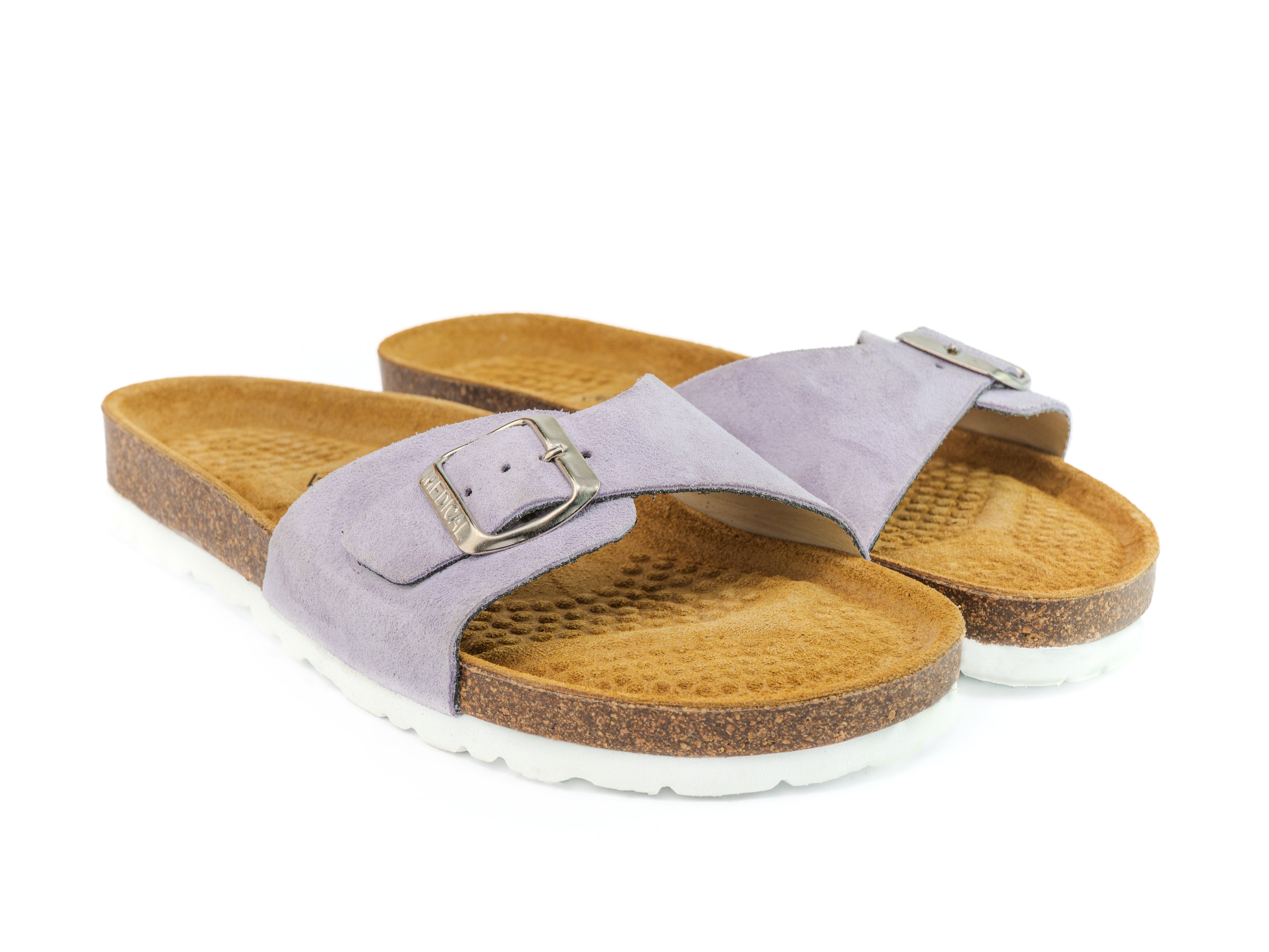 Sandales Single Strap Lavande Suède