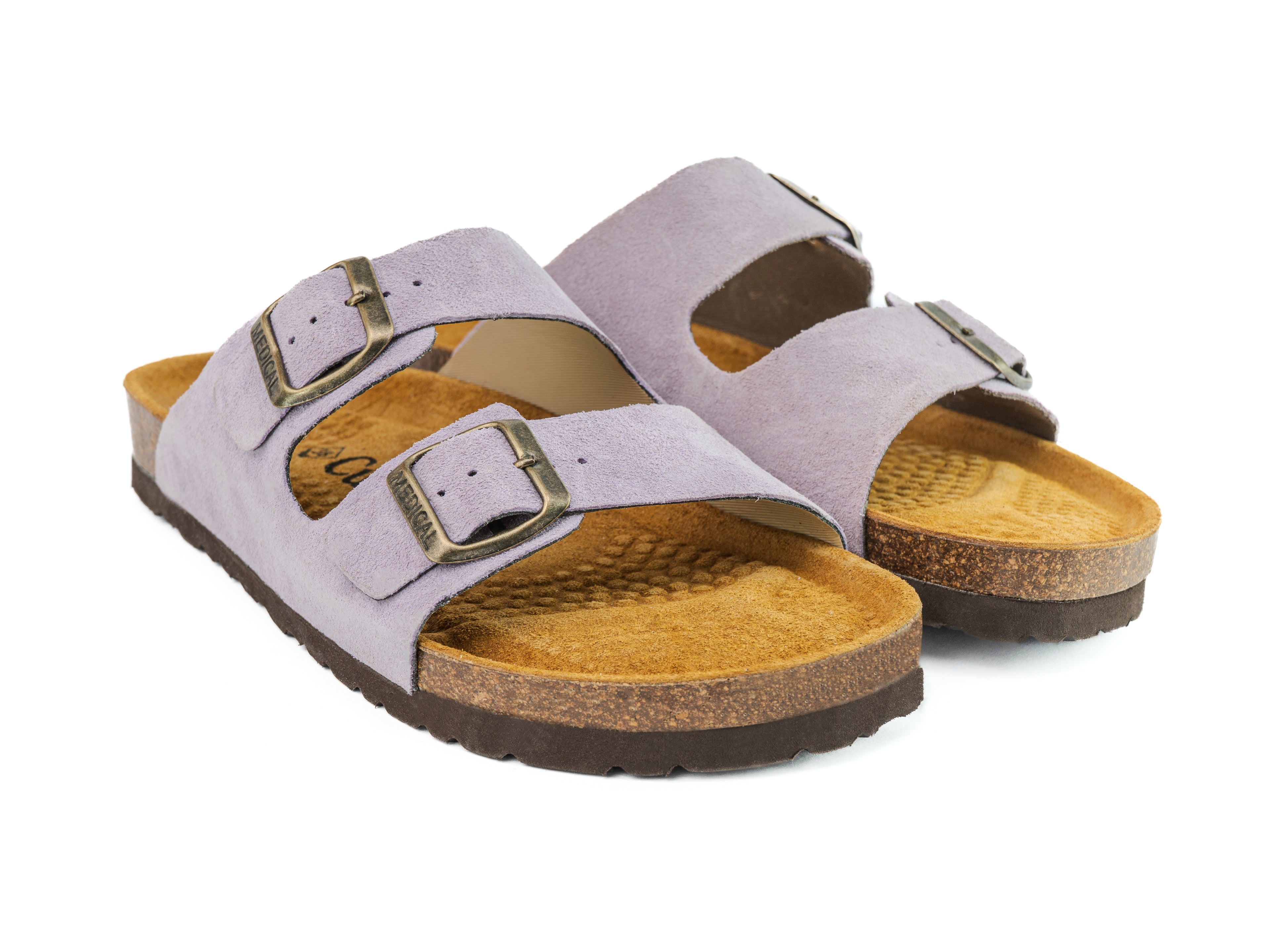 Sandales Double Strap Lavande Suède