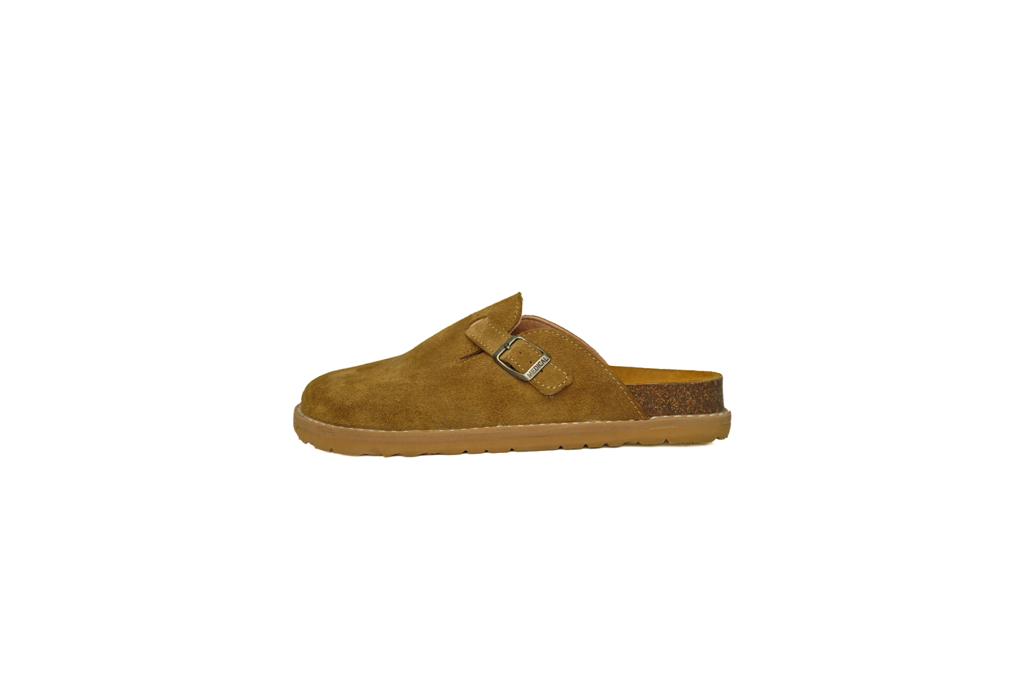Sabot en cuir suédé Camel | CuirSanté by Cuirler
